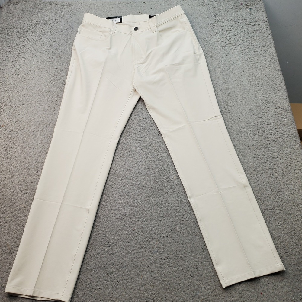 Dunning Golf Chino Pants Mens 32/30 Tan Performance Stretch Quick Dry D7S21P068